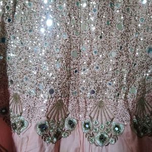 Heavy Mirror Work Embroidery Designer Lehenga