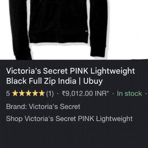 original authentic Victoria Secret zipper