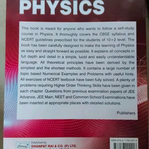 S.L. Arora Physics Reference Book For Class XI