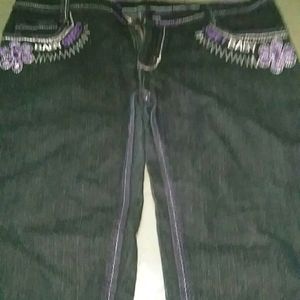 Big Size Three Fourth  Ladies Jeans