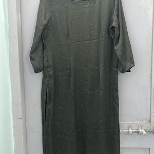 Silver Kurta Silk