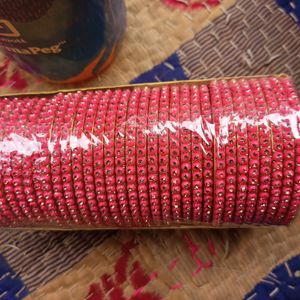 Pink Lehti Bangles