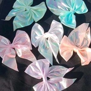 Fashionable Hair Bow Clip Pack Of 4