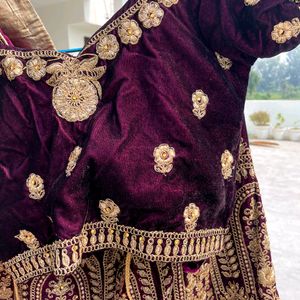 Purple Bridal Lehenga