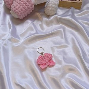 Crochet Kawai  Bow Keychain 🎀