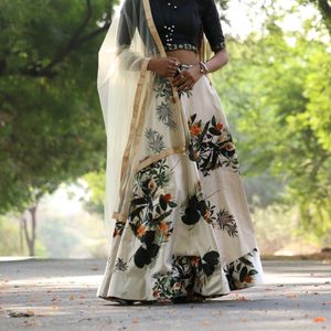 Black & White Lehenga Choli