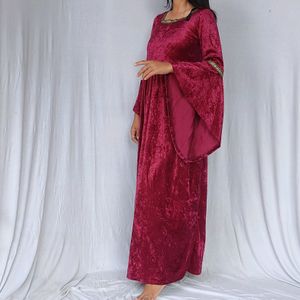 Velvet Gown Flared Sleeve 🤩