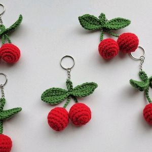 Crochet Fruit Keychains