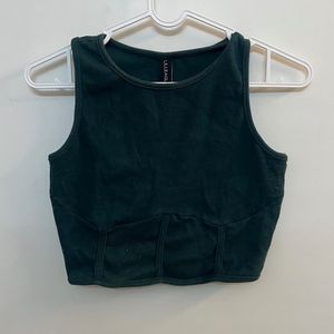 Y2k Green Corset Top