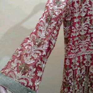 Beautiful Red Gown Full Embroidery