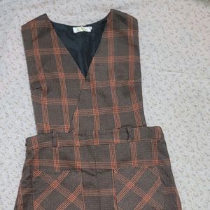 Plaid Korean Dress