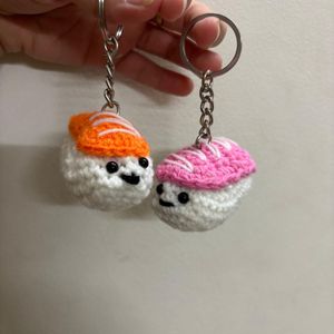 Sushi keychains