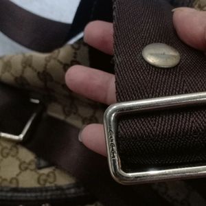 Authentic Gucci Monogram Diaper Bag