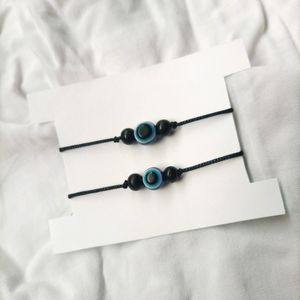 Evil Eye Initial Bracelets Combo