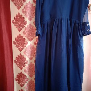 Blue Gown Kurti