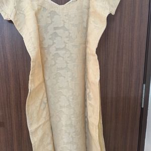 Beige Kurtha With Duppata