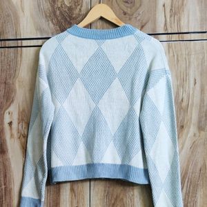 Light Blue Cardigan Size-40-42