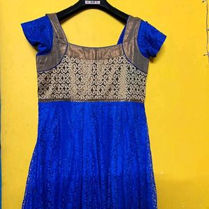 Blue Anarkali Kurta For Women