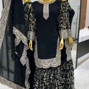 Beautiful Sharara Pakistani set  All Size