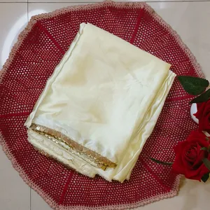 Daydreaming Soft satin Saree With Blouse Piece