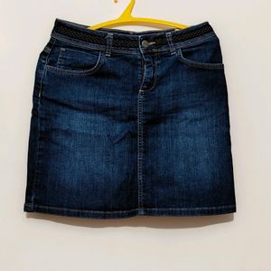 Denim Short Skirt