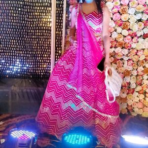 Lengha Heavy , Bridal , Bridesmaid, Choli, Pink