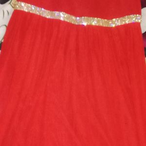 Red Partywear Gown