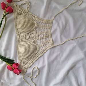 Sexy Crochet Beach Bralette