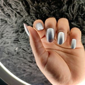 Press-on Nails, Silver Glitters