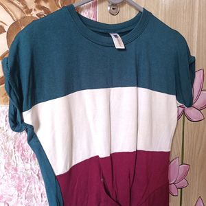 A Cute Tricolor Crop Top