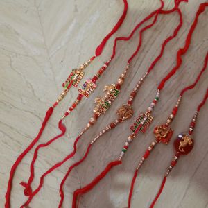 Premium Quality Rakhi Combo Of 7 For Bhaiya