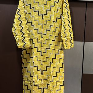 Striped Yellow Kurta