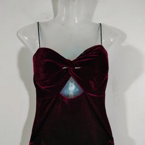 Burgundy Casual Dresses (Women's)