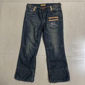 Korean Trendy y2k jeans blue