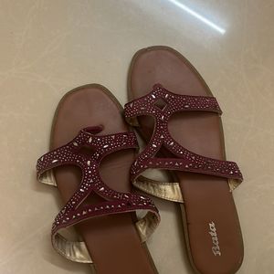 Embellished Bata Flats