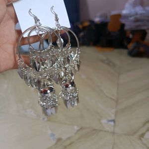 Silver Big Size Earrings