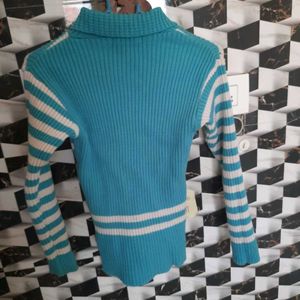 Sky Blue Woolen Top