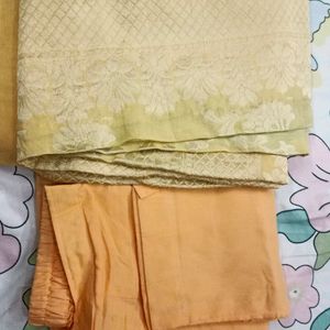 Lastest Kurta ,Pantwith Chanderi Silk Dupatta