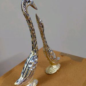 Beautiful Duck Pair In metal