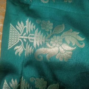 Green Colour Saree With Blouse