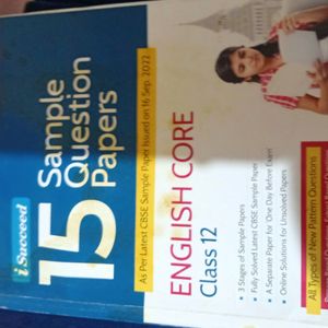 Sample Question Paper English Core Class12