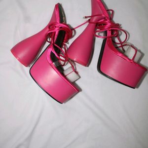 Asos BRAND EGO Berry Pink High Heels