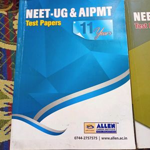 Allen neet ug 11 years test papers with solution