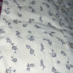 Cream Printed Casual Shirt…..