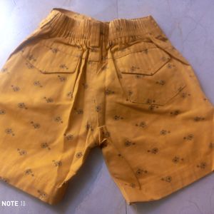 New 1 - 2 Yrs Kids Short Pant.