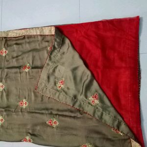 New Party Wear Saree With Blouse Peice