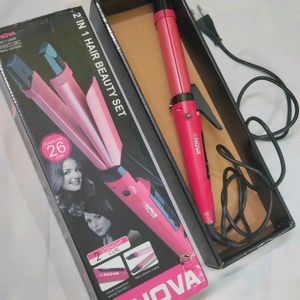 2 in 1 Hair Straightener And Curler