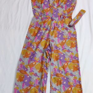 Flower Print Jumpsuit