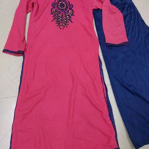 Mirror Work Kurti Wid Dupatta