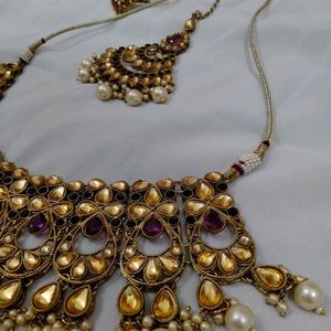 Bridal Necklace With Chutti And Ring